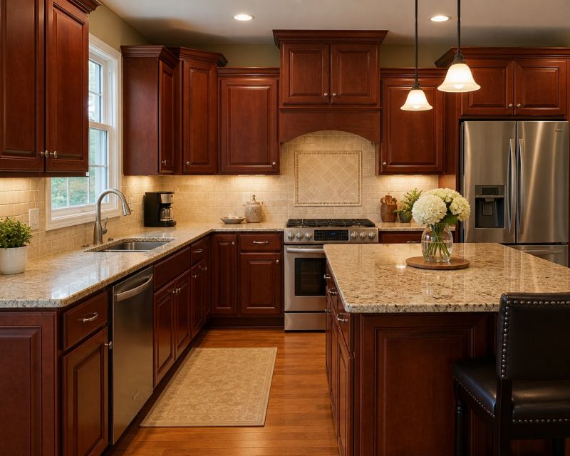 Cherry Kitchen Cabinet Service